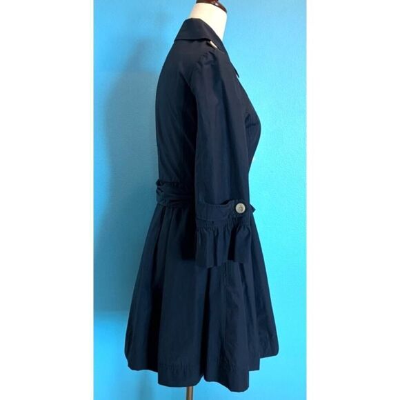 Darling! Plastic Island Double-Breasted Jacket Coat Lightweight Pockets Belt S - Picture 8 of 11